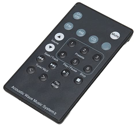 Sxhlseller Ersatzfernbedienung for Sound, Fernbedienung for Sound Touch Wave Musikradiosystem I II III IV for CD AWRCC1 AWRCC2 AWRCC3 Schwarz Sxhlsellerg9bg0k1csz