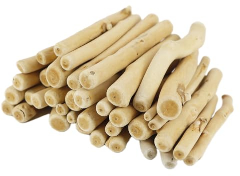 LNQ LUNIQI 10cm Treibholz zum Basteln Natur, 250G Kleine Treibholzstücke Deko, Unbehandelte Holzstäbchen für DIY Kreativität Handwerk