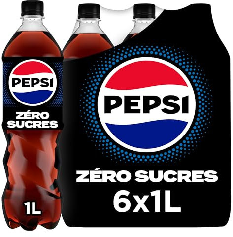 Pepsi Zéro Sans Sucres Bouteille 1L