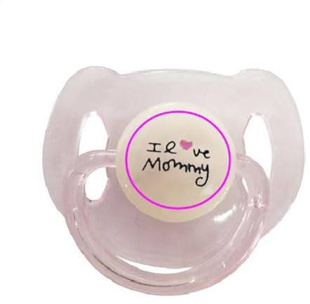 Qurygin 2Pack 4×2.8cm Magnetic Pacifier For Dolls - Simulation Magnetic Doll Pacifier, Doll Magnetic Pacifier, Cradle Magnetic Pacifier, Reborn Baby Doll Accessories Du-mmy Pacifier For Boys 0+ Months