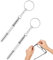 BQRKOTM 2 Pezzi Cacciavite Per Occhiali Kit Di Riparazione, Mini Cacciavite Multifunzione Per Occhiali, 3 In 1 Cacciavite Da Tasca A Doppia Punta, Per Riparazione Occhiali, Orologi, Gioielleria (Argen