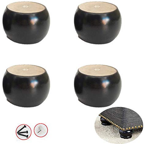 Tischbeine Möbelfuß 4 Möbelbeine aus Massivholz, Ersatzfüße aus Holz, runde Schrankfüße aus Kiefernholz, DIY-Fuß für Couchtisch, Sofa, Stuhl, Zweisitzer, Ottomane, Kommode, Sessel, Erhöhung der Höhe