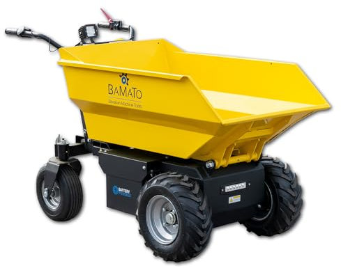 BAMATO Mini Transporter MTR-500REPRO / mit Elektroantrieb und Kipphydraulik; für Lasten bis zu 500 kg; mit integrierter LED Beleuchtung; umweltfreundlich und geräuscharm