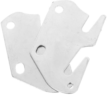 KICHOUSE Wood Bed Hinge Hardware Brackets Bed Frame Hardware Brackets 3 Hole Design for Wood Rail Configurations