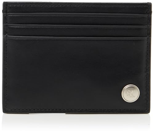 Calvin Klein Jeans Herren Jeans Hardware Cardcase LV04G1081G Kartenhalter, Schwarz (Schwarz), Einheitsgröße, Schwarz (Schwarz), Einheitsgröße