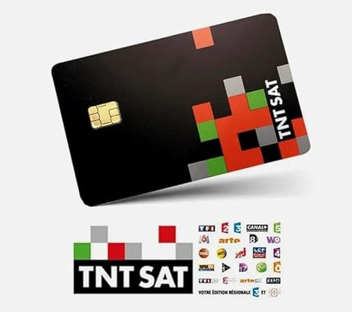 Carte TNTSAT Officielle Neuve - Décodeur Récepteur Satellite Astra 19.2 - Valable 4 Ans - Livraison France