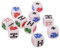Lerpwige 10 Stück 6-seitige D6 Queen 16 mm Acryl Gaming Kartenspiel Würfel Party Brettspiel