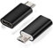 TECHZOCO Adaptador USB C Hembra a Micro USB Macho, Conversor USB Tipo C a Micro USB Macho, Velocidad de Transferencia hasta 480 Mbps, Apto para Xbox Kindle, Samsung Galaxy Nexus, Negro, 1 Unidad