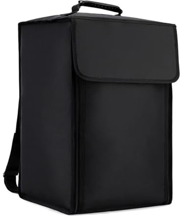 YolieraArt Große gepolsterte Trommeltasche für Trommeln, wasserdicht, für Schlagzeuger, tragbare Hardware-Box mit Rucksack und Tragegriff, schwarze Tasche für Trommelzubehör, Schwarze Trommeltasche