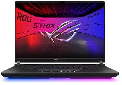 ASUS ROG Strix SCAR 16 (2025) con Display ROG Nebula da 16” a 240Hz, NVIDIA GeForce RTX 5080 16GB, Intel® Core™ Ultra 9 275HX, 32GB RAM, 2TB SSD, Win 11 Home, G635LW#B0DWSXCNC9, Layout ITA, Nero