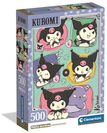 Clementoni Kuromi Puzzle 500 Teile | Puzzle Erwachsene in 49 x 36 cm - Puzzle Erwachsene anspruchsvoll von Clementoni 35622
