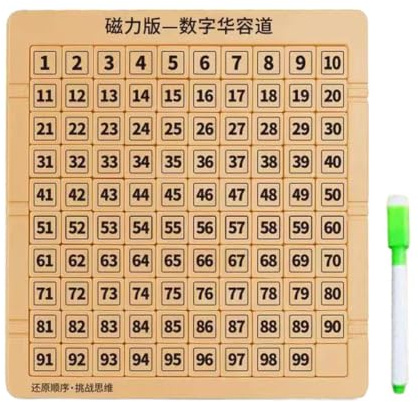 Magnetic Slide Puzzle | 1-99 Number Counting Doodle Board