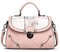 NICOLE&DORIS Elegant Stilvoll Damen Handtaschen Tote Umhängetasche Schultertaschen Henkeltaschen Tasche Crossbody Bag Multifunktion Wasserdicht Dauerhaft PU Rosa