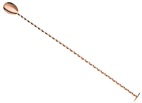 Barfly Bar Spoon with Muddler, Stainless Steel, Copper, 39.878 x 2.8574999999999999 x 2.54 cm