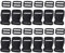 24 Stück 38mm Seitliche Entriegelung Schnallen mit Tri-Glide für Gepäckgurte, Halsband, Rucksackreparatur, Gurtband, Zelt Schwarz