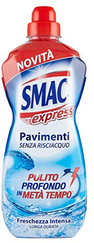 Smac - Pavimenti Freschezza Intensa, Detergente Multisuperficie, Azione Pulente Senza Risciacquo, 1000 ml