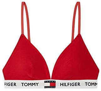 Tommy Hilfiger PADDED TRIANGLE BRA Triangel-BHs Damen, Rot (Tango Red), XS