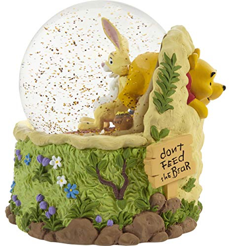 Precious Moments 203704 Disney Don't Feed The Bear Winnie The Pooh Schneekugel aus Kunstharz/Glas
