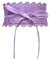 Ceinture large en dentelle pour femme - Violet - taille unique