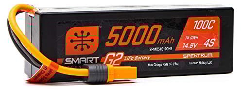 Spektrum SPMX54S100H5 5000 mAh 4S 14,8 V Smart G2 LiPo 100C IC5, Multi