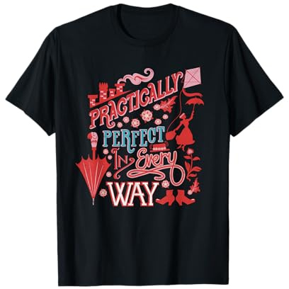 Disney Mary Poppins Practically Perfect In Every Way T-Shirt