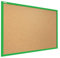 ALLboards Pinnwand mit grüner Holz Rahmen 90x60cm Korktafel Korkwand Pinnwand Kork