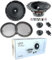 Kit Set para Focal Auditor ASE-165 ASE165 1 Kit de 2 vías 6,5 16,5 cm 60 vatios rms 120 vatios máx. con 2 woofers 2 tweeters 2 crossovers 91,5 db + Rejillas y 5 Pegatinas Gratis, por par