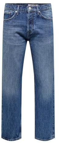 Only & Sons Male Normal geschnitten Jeans ONSEDGE Mittlere Taille Gerade geschnitten Jeans