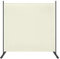 UISEBRT Paravent Raumteiler Innen 185x180cm Trennwand Sichtschutz Stellwand Sichtschutzwand Wandschirm mit Bodenheringe und Kabelbinder, für Balkon, Garten, Restaurant, Beige