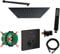 vanvilla Duschsystem mit Unterputz Thermostat Duscharmatur von Hansgrohe OHNE iBox mit vanvilla Regendusche mit Armatur mit Thermostat, Duschkopf eckig schwarz matt beschichtet SET HGS05-XL-ob
