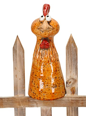 B2S BACK2SEASON Zaunfigur Huhn braun Zaundeko Zaunhocker H=23 cm