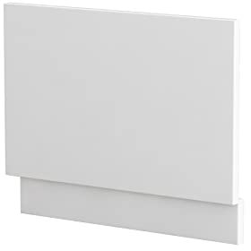 Modena Straight Bath MDF End Panel 750mm - Satin White