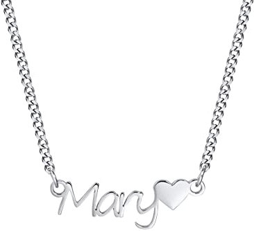 XUANPAI Namenskette Personalisierte Damen Kette, 18K Rosegold/Gold Vergoldet Kette mit Name, Geschenk für Herren, Freundin, Mädchen, Mutter, Schwester (NNC-135)