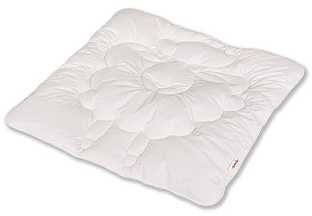 PARADIES Baby-Ganzjahresdecke 80x80 cm Daunenalternative, Lova Bio medium warm, Öko-Tex Zertifiziert Standard 100 Klasse 1, medizinisch getestet