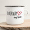 Huuraa Emaille Tasse Norway my love Geschenk 300ml Vintage Norway Geschenkidee