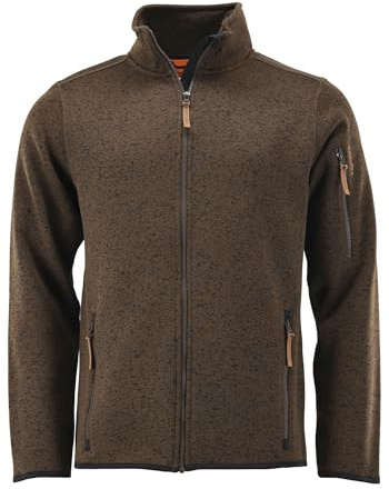 TOM COLLINS Herren Strickfleecejacke Freizeitjacke mit Stehkragen hochgeschlossen Jatya