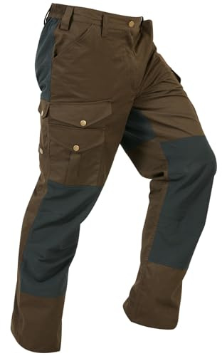 La Chasse® leichte Stretch-Funktionshose Kiruna mit Mücken- & Zeckenschutz Jagdhose Herren braun/schwarz von Oefele