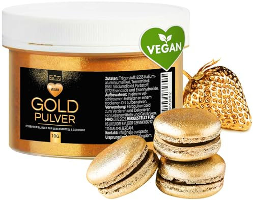 Poudre d'or comestible 100 g, paillettes comestibles pour boissons et aliments, 1 x 100 g