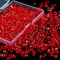 VIDSTW 600 Piezas Cuentas de Vidrio Facetado Cuentas de Cristal 4/6/8mm Cuentas Vidrio de Cristal Facetado Cuentas de Cristal para Enhebrar para DIY Pulseras Collares Manualidades Rojo