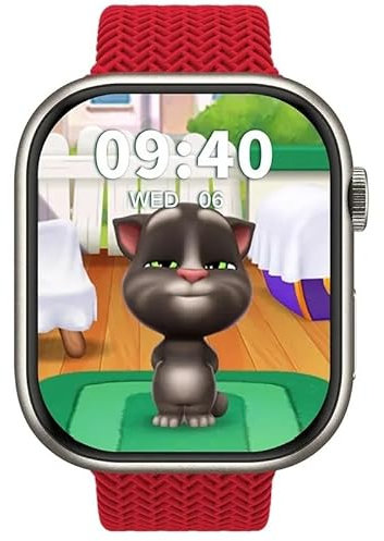 Smartwatch HK9 Pro Gen2 AMOLED 2024 da uomo e da donna, serie 8, con bussola, NFC, chatGPT, raggruppamento di messaggi, orologio sportivo per Android IOS (rosso)