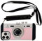 QoKcoahn Emily in Paris Phone Case for iPhone 13 Pro,Kawaii 3D Cartoon Vintage Camera Case with Long Lanyard Silicone PC Crossbody Phone Case Shockproof Protector Women Men for iPhone 13 Pro