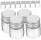 VILLFUL Set Mit 12 Mini-Weithals-Glasfläschchen 5ml Leere Dekorative Glasflaschen Mit Aluminium Schraubverschluss Ideal Zum Befüllen Und Als Dekoration Für Hochzeiten Und Weihnachten