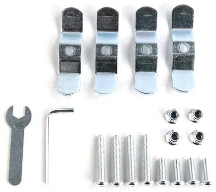 LUCKGONI Motorrad-Seitengepäck-Koffer-Befestigungen, Kofferraum-Gepäckträger, Schraubverschluss, Stützstange, Motorrad-Rahmenhalterung, Zubehör