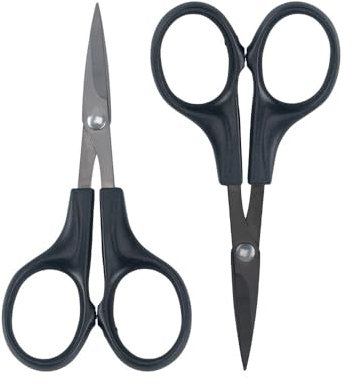 Ideen mit Herz Silhouetten-Schere, aus Edelstahl, mit Titanbeschichtung, extra spitz, 10 cm | Schneidewerkzeug für Zuhause, Haushalt, Handwerk, Basteln, Büro | Ideal für feine Arbeiten (2)