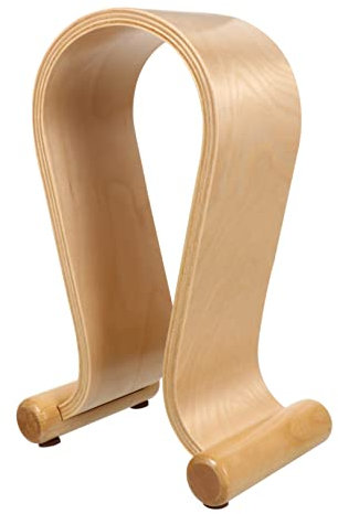 MERRYHAPY Kopfhörerständer Holz U-förmig Praktischer Walnuss Headset Halter Für over Ear Kopfhörer Schreibtisch Zubehör