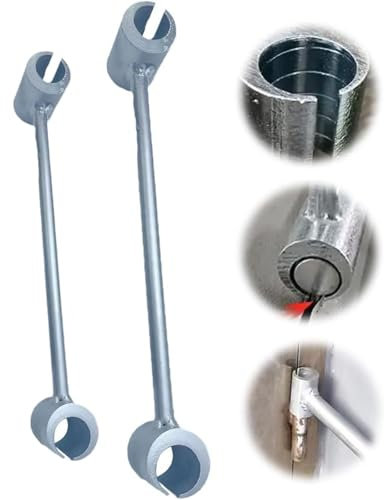 Boxonly Adjustable Hinge Gap Wrench – 2024 New Heavy Duty Door Hinge Repair Tool, Precision Spanner for Flag Hinges and Commercial Doors, Durable Steel Construction (Small and Medium)