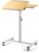 DAMOIFFP Betttisch für Laptop, höhenverstellbarer mobiler Laptop-Rollschreibtisch Überbetttisch mit Rollen und Mauspad Stilltisch zum Lesen und Essen