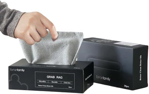 Aipeeo Putzlappen, 40 Stück Mikrofasertücher,Lappen Küche Wiederverwendbar,Putztücher Spültücher für Küche Superweiches Hochsaugfähiges Putztücher,Geeignet für Küche,Bad,Wohnzimmer,20x20cm