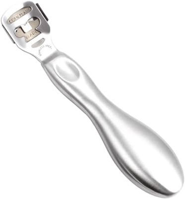 Hornhautschneider für Füße aus Edelstahl, Silber, für Frauen | Professionelle Anwendung, Entfernt Hornhaut, Nagelhaut und Hühneraugen, 1 Stück, Pediküre Werkzeug