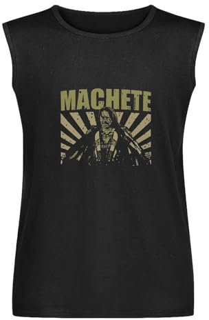 Machete Danny Trejos Mexican Actor Action Mens Unisex Sleeveless T-Shirt Graphic Print Vests Top Black Tank Tee XL